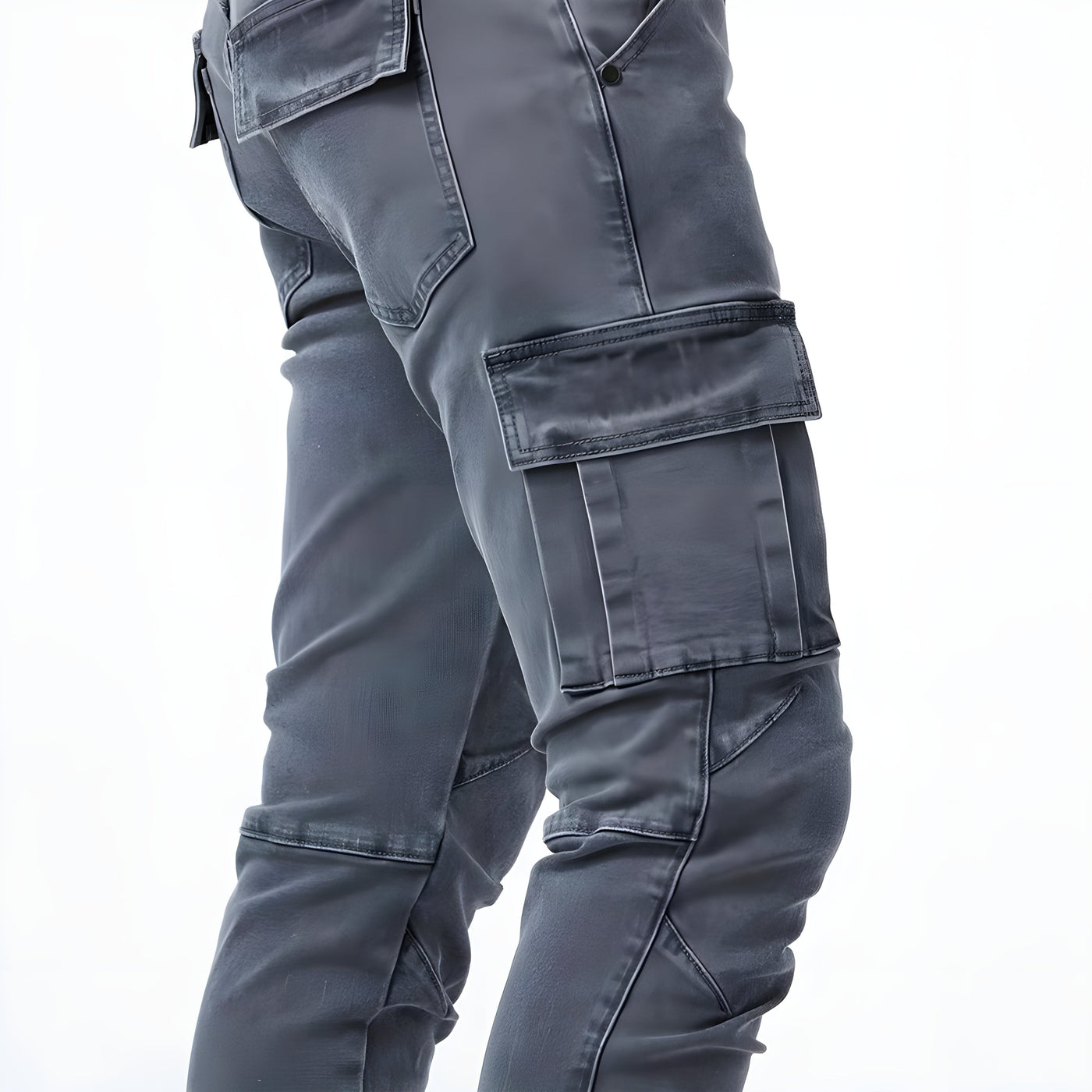 NILS | Cargohose aus Stretch-Denim