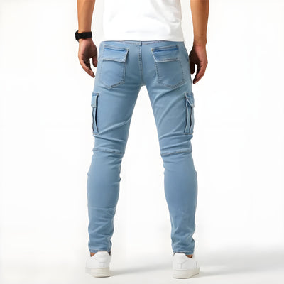 NILS | Cargohose aus Stretch-Denim